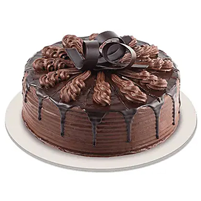 "Designer Round shape chocolate cake - 1kg - Click here to View more details about this Product